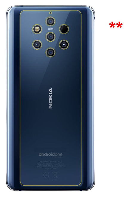 1x Schutzfolie matt für Nokia 9 PureView Rückseite Display-Schutzfolie