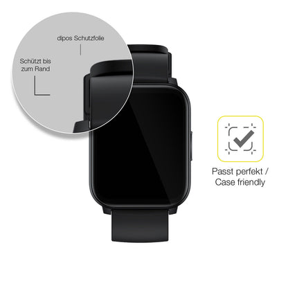 1x 3D Full Cover Schutzfolie für Realme Watch S100