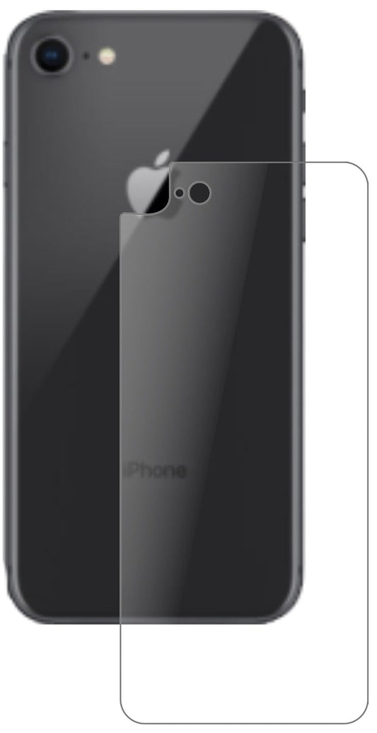 1x 9H Schutzfolie matt für Apple iPhone 8 Rückseite Panzerfolie