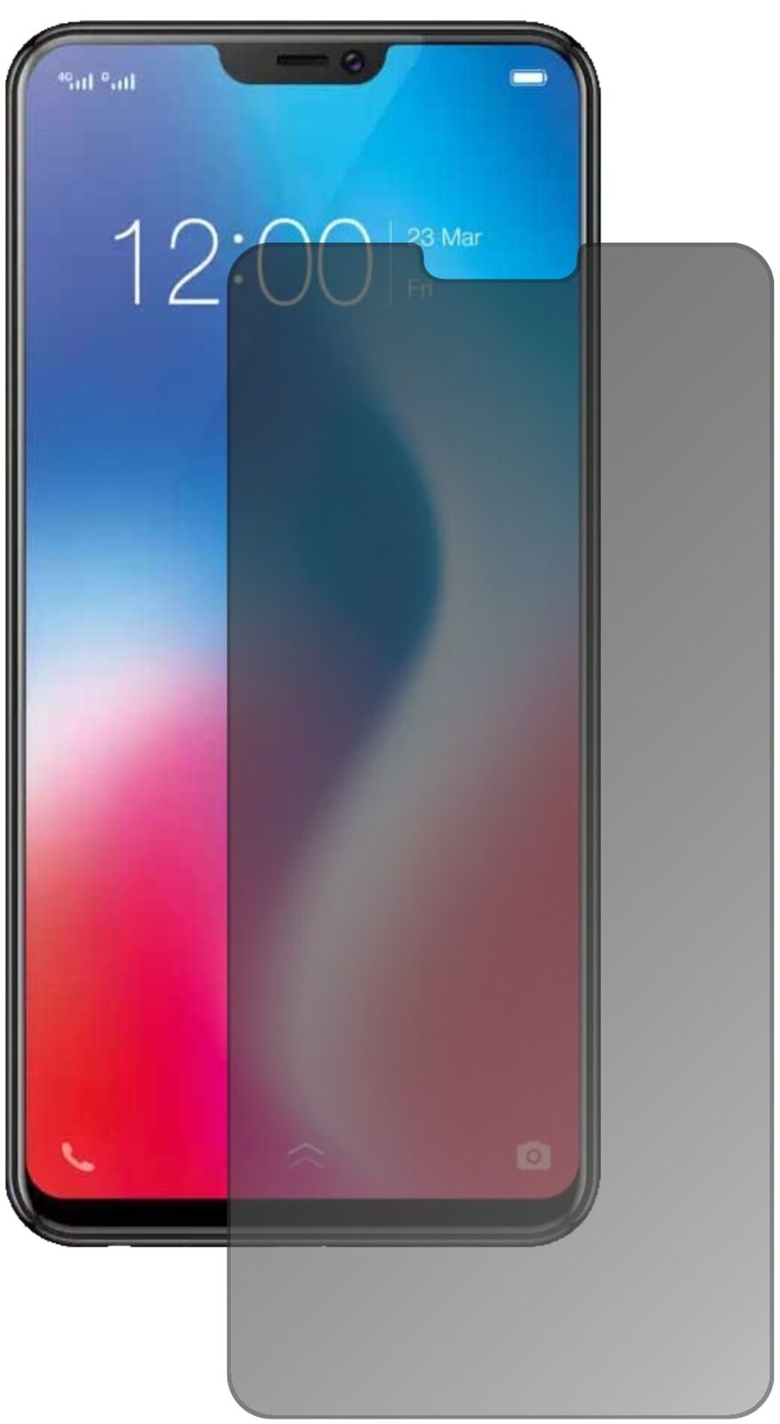 Blickschutzfolie für Vivo V9 Pro matt Schutzfolie Privacy