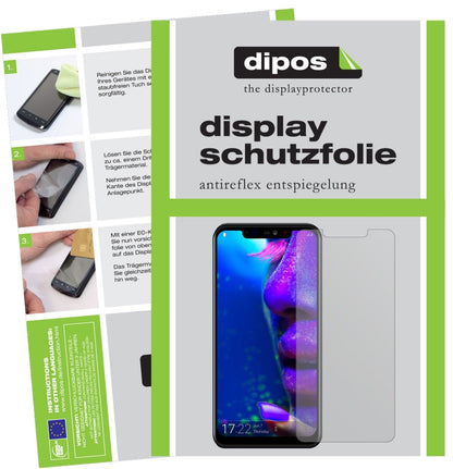 AllviewSoul X5 Pro mit aufgebrachter dipos Displayschutzfolie, die lästige Fingerabdrücke minimiert