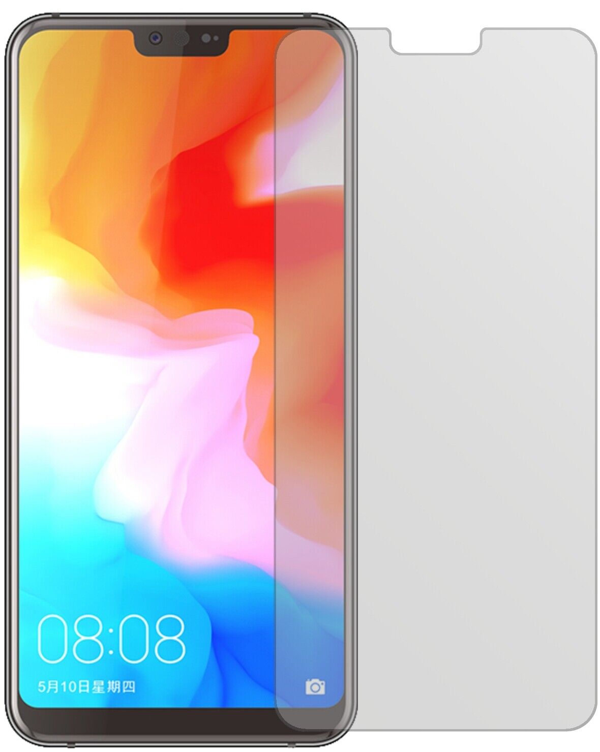 Matte Displayschutzfolie von dipos passend für Ulefone T2, präziser Zuschnitt und blasenfrei montiert