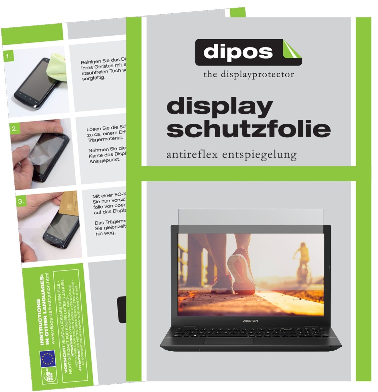 1x Schutzfolie matt für Medion Akoya P6685 Display-Schutzfolie