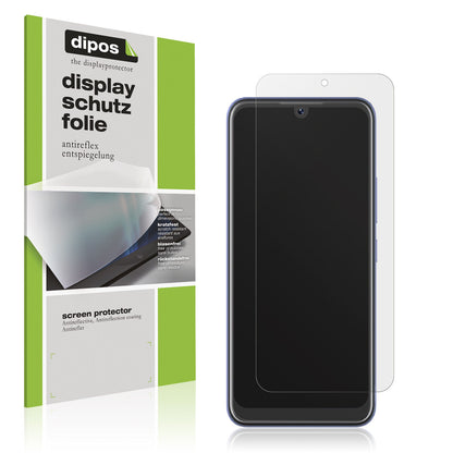 Matte Displayschutzfolie von dipos passend für itel A49 Play, präziser Zuschnitt und blasenfrei montiert