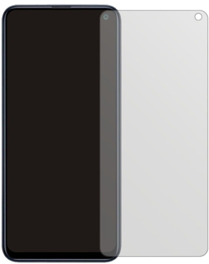 SamsungGalaxy F52 5G mit aufgebrachter dipos Displayschutzfolie, die lästige Fingerabdrücke minimiert