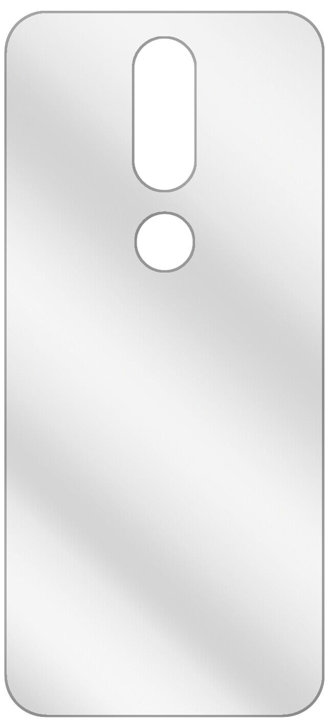1x Schutzfolie klar für Nokia 4.2 Rückseite Display-Schutzfolie