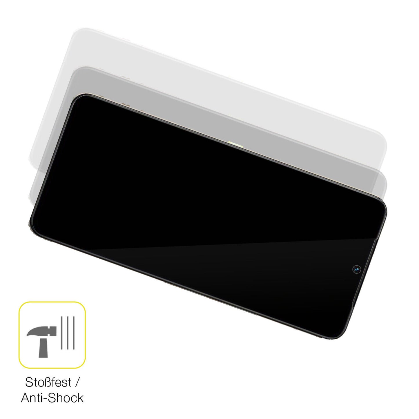 1x 3D Full Cover Schutzfolie für Vivo S15e