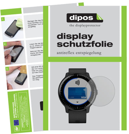 5x Schutzfolie matt für Garmin Vivoactive 3 Music Display-Schutzfolie