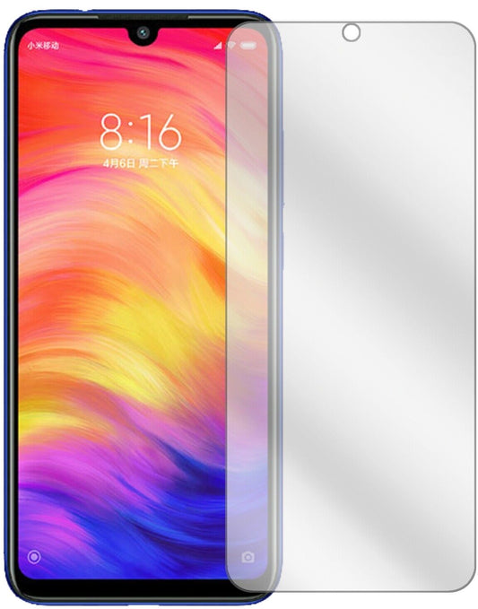Klare Displayschutzfolie von dipos passend für Xiaomi Redmi Note 7, präziser Zuschnitt und blasenfrei montiert