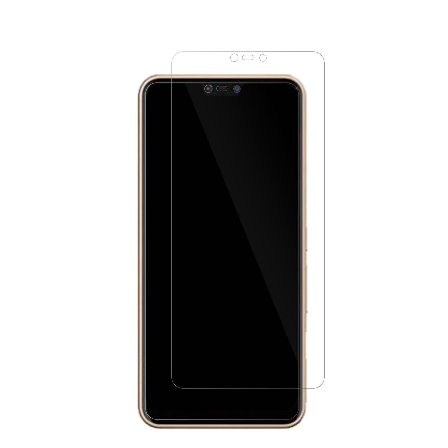 FujitsuArrows M05 mit aufgebrachter dipos Displayschutzfolie, glasklare Darstellung ohne Einschränkungen