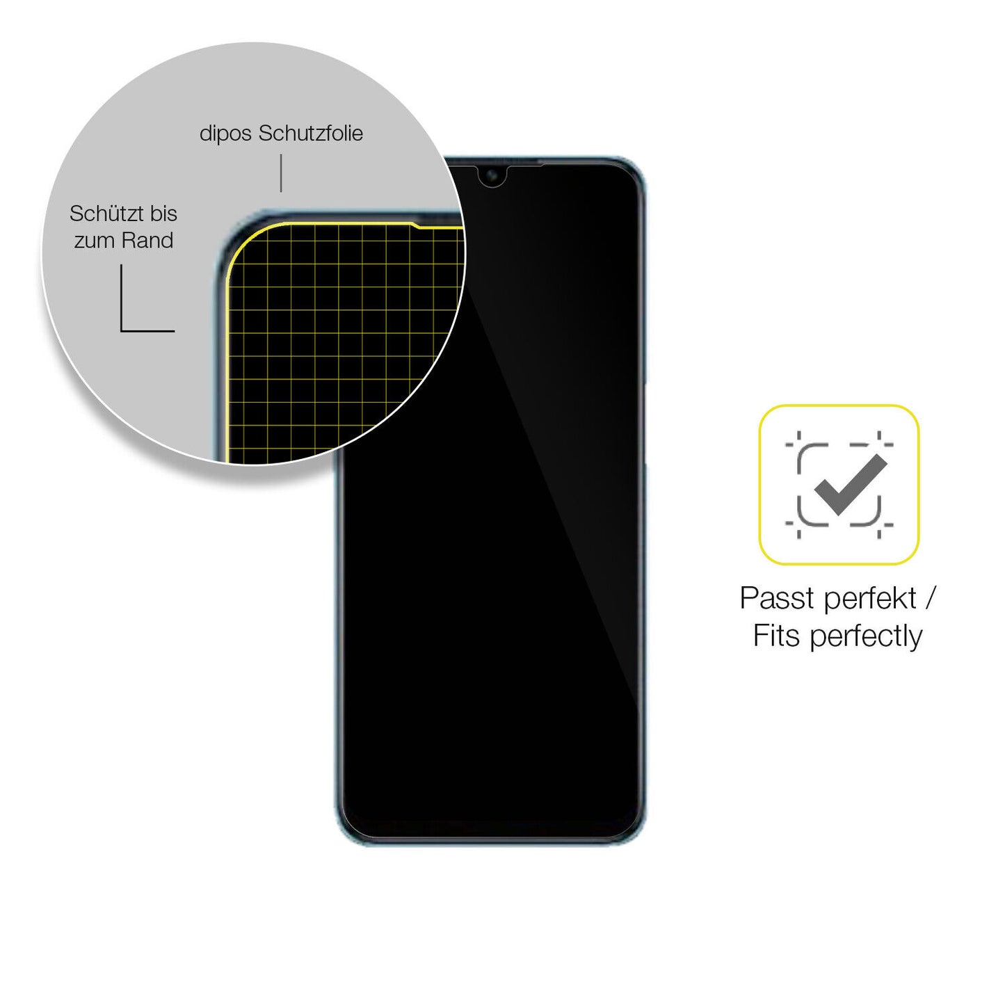 1x 3D Full Cover Schutzfolie für OPPO A56s