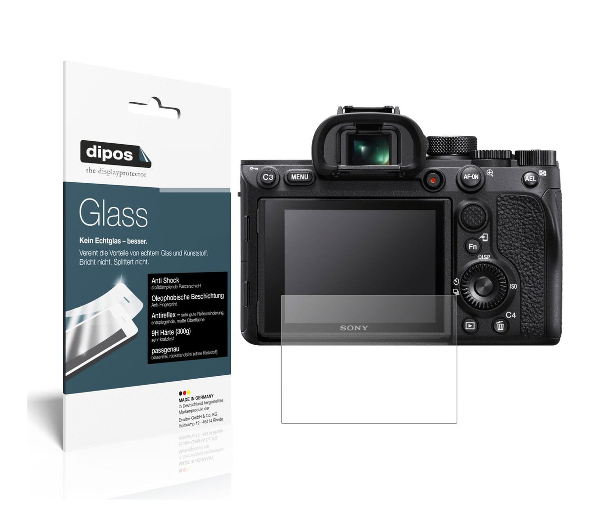 1x 9H Schutzfolie matt für Sony A7R IV Panzerfolie