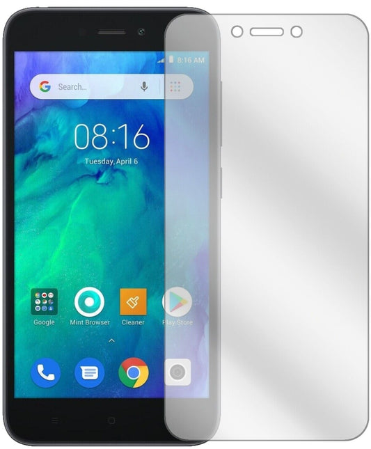 Klare Displayschutzfolie von dipos passend für Xiaomi Redmi Go, präziser Zuschnitt und blasenfrei montiert