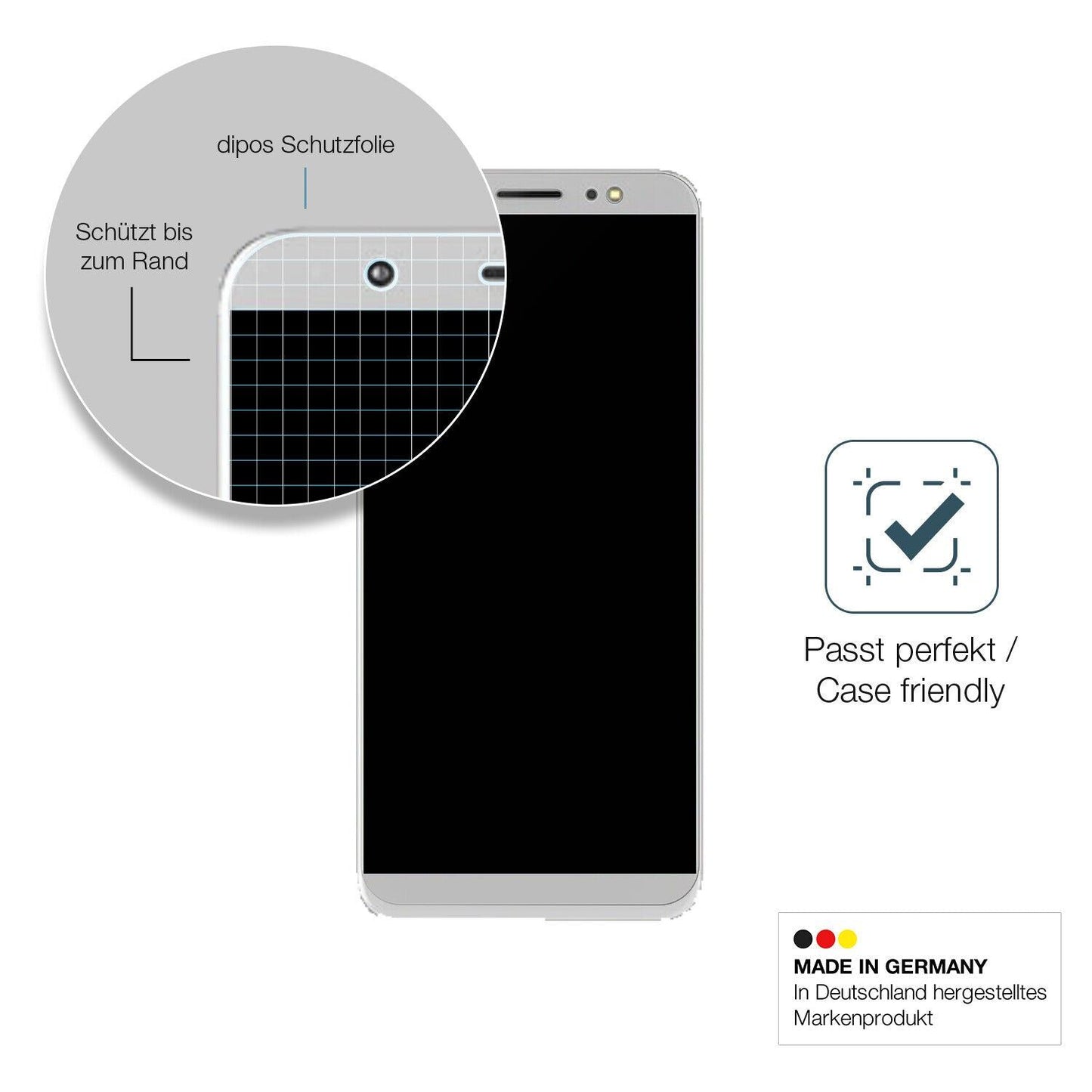 1x 9H Schutzfolie matt für Tecno Camon I Panzerfolie