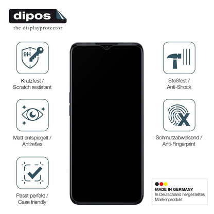 1x 9H Schutzfolie matt für OPPO A77 5G Panzerfolie