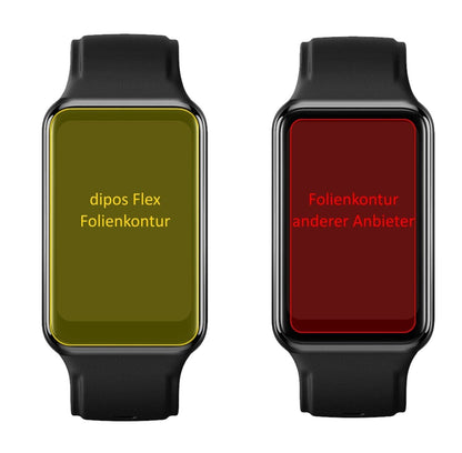 2x 3D Full Cover Schutzfolie für Oppo Watch Free