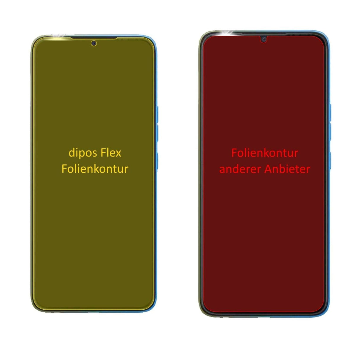 2x 3D Full Cover Schutzfolie für Tecno Pop 5 Pro
