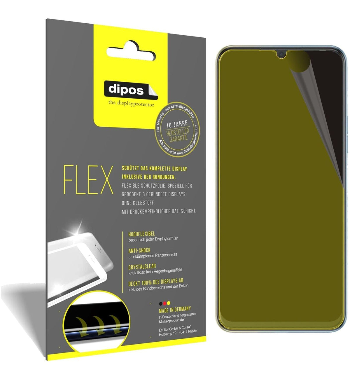 2x 3D Full Cover Schutzfolie für Tecno Spark 8P