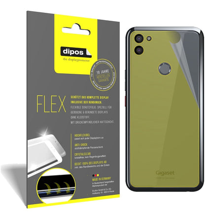 2x 3D Full Cover Schutzfolie für Gigaset GS5 Rückseite