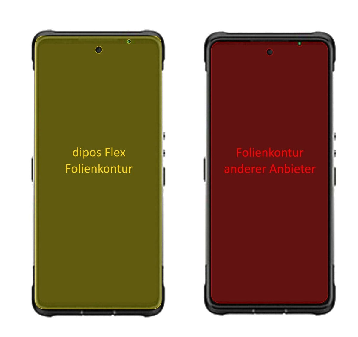 2x 3D Full Cover Schutzfolie für Ulefone Armor 10