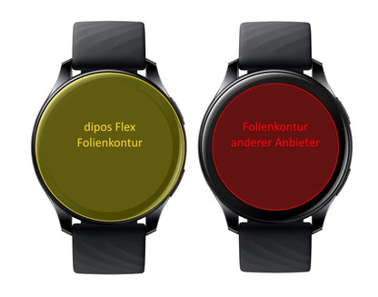 2x 3D Full Cover Schutzfolie für OnePlus Watch (46mm)