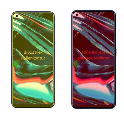 2x 3D Full Cover Schutzfolie für Oppo Realme 7 Pro