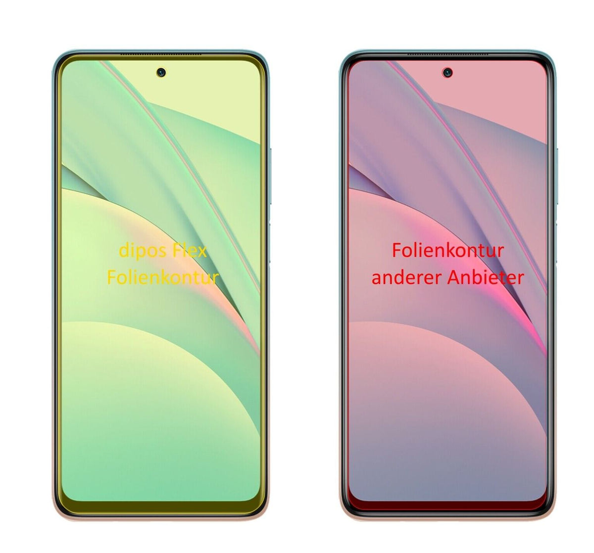 2x 3D Full Cover Schutzfolie für Xiaomi Mi 10T Lite