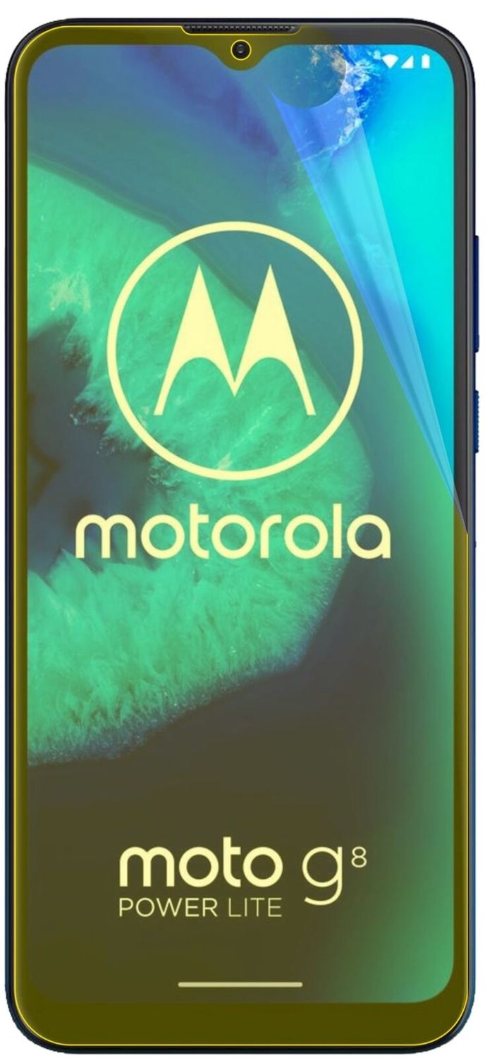 2x 3D Full Cover Schutzfolie für Motorola Moto G8 Power Lite