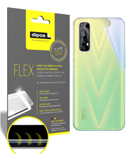 2x 3D Full Cover Schutzfolie für Oppo Realme Narzo 20 Pro Rückseite