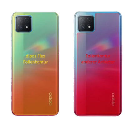 2x 3D Full Cover Schutzfolie für Oppo A72 5G Rückseite