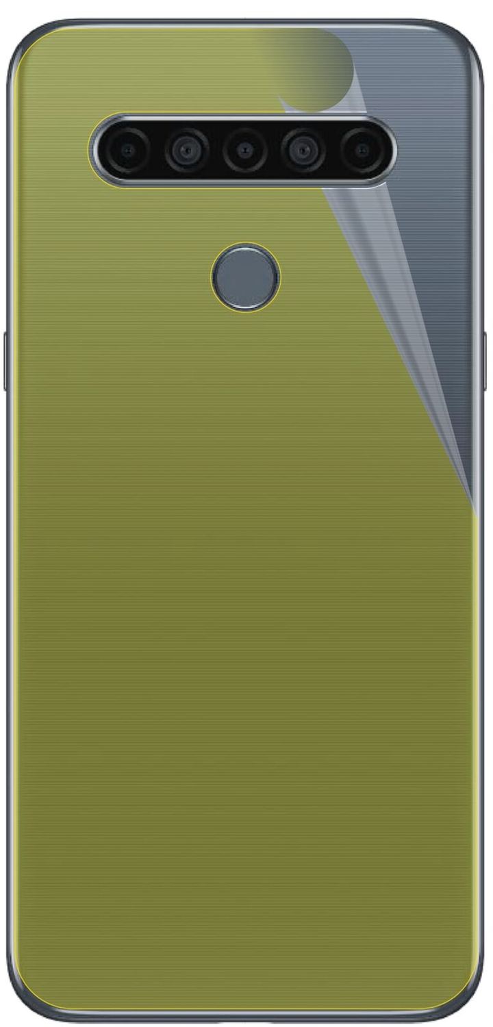 2x 3D Full Cover Schutzfolie für LG K61 Rückseite
