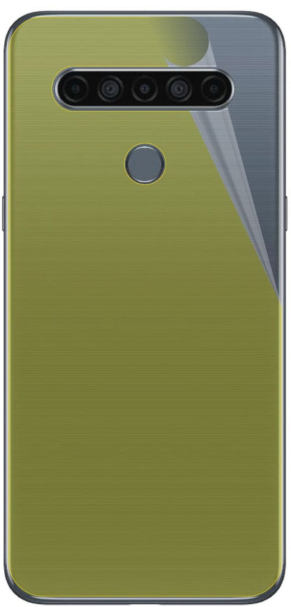 2x 3D Full Cover Schutzfolie für LG K61 Rückseite