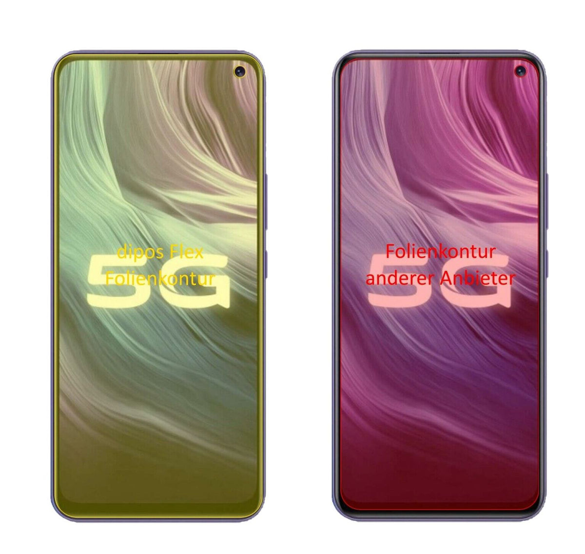 2x 3D Full Cover Schutzfolie für Vivo Z6