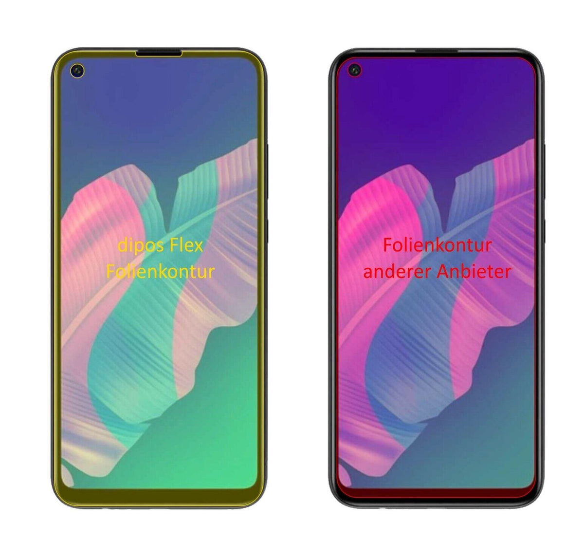 2x 3D Full Cover Schutzfolie für Honor Play 4T