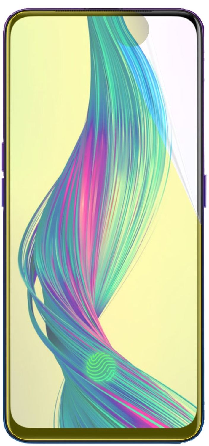 2x 3D Full Cover Schutzfolie für Oppo Realme X