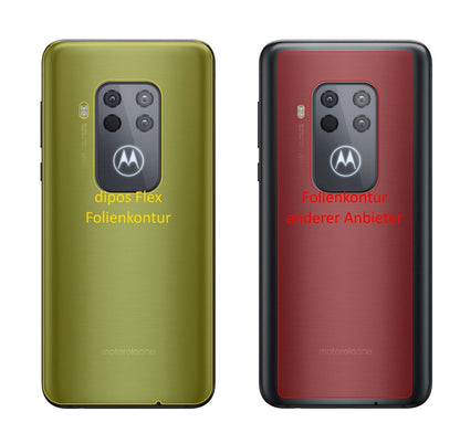 2x 3D Full Cover Schutzfolie für Motorola One Zoom Rückseite