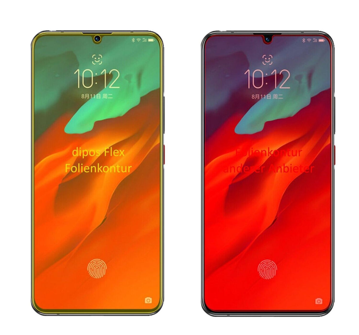 2x 3D Full Cover Schutzfolie für Lenovo Z6 Pro 5G