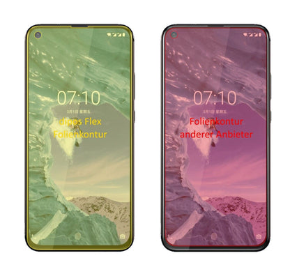 2x 3D Full Cover Schutzfolie für Nokia X71