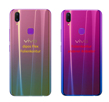 2x 3D Full Cover Schutzfolie für Vivo Z3x Rückseite