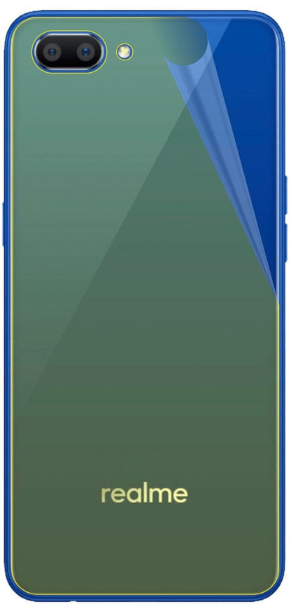 2x 3D Full Cover Schutzfolie für Oppo Realme C1 (2019) Rückseite