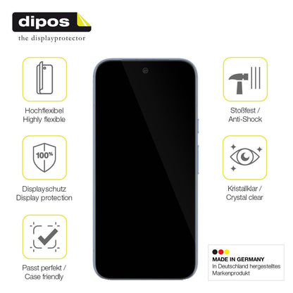 2x 3D Full Cover Schutzfolie für Google Pixel 8a