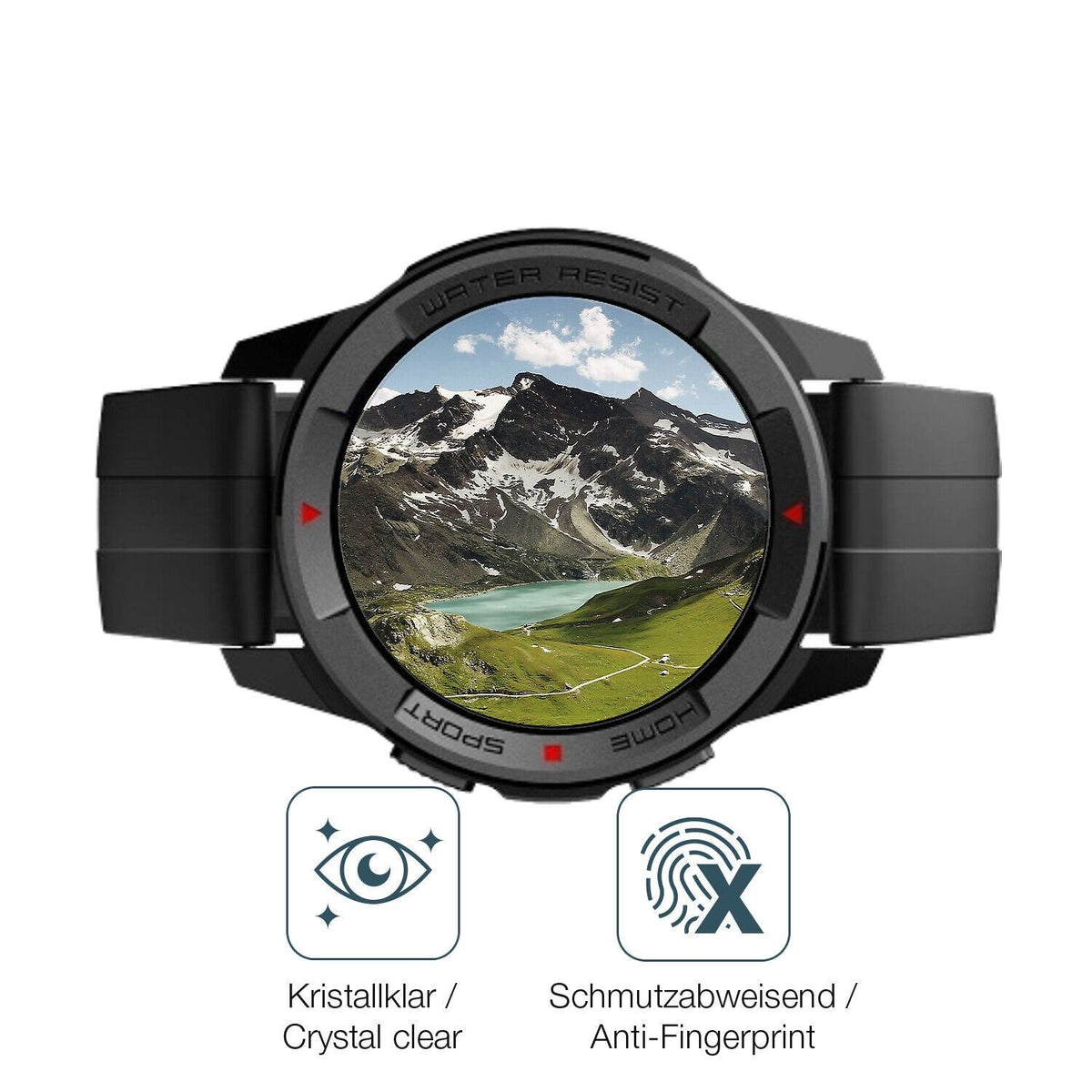 1x 9H Schutzfolie für Mibro Watch X1 Panzerfolie