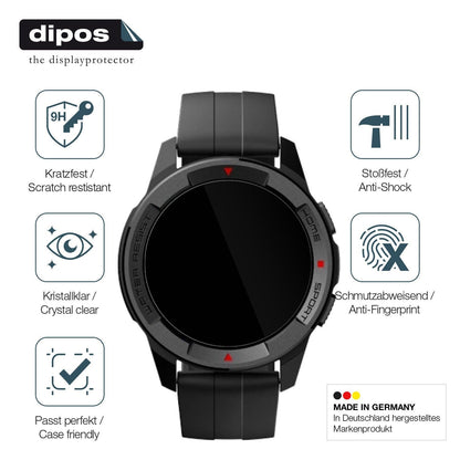 1x 9H Schutzfolie für Mibro Watch X1 Panzerfolie