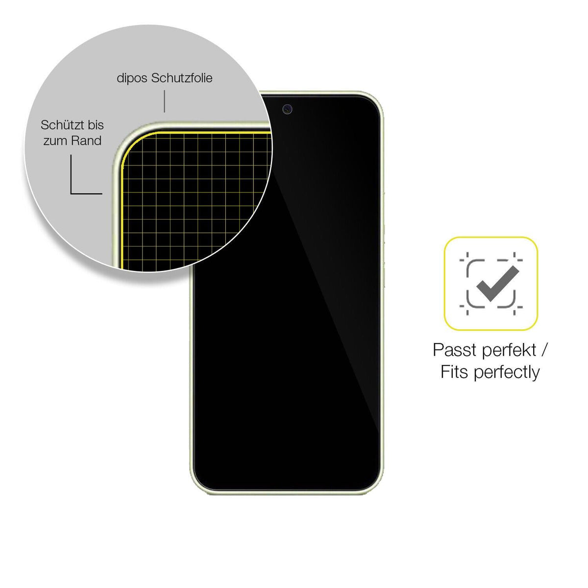 1x 3D Full Cover Schutzfolie für Samsung Galaxy A54