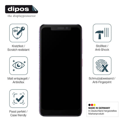 1x 9H Schutzfolie matt für Vodafone Smart N10 Panzerfolie