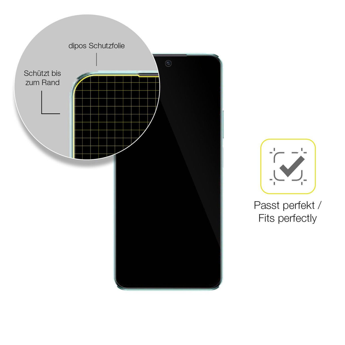 1x 3D Full Cover Schutzfolie für Huawei Nova 10 SE