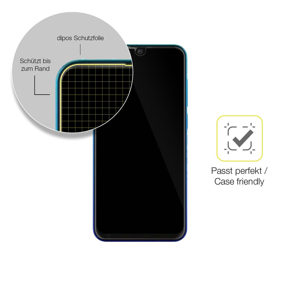 1x 3D Full Cover Schutzfolie für Walton H8 pro