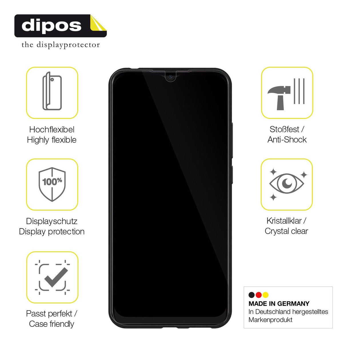 1x 3D Full Cover Schutzfolie für Alcatel 1L (2021)