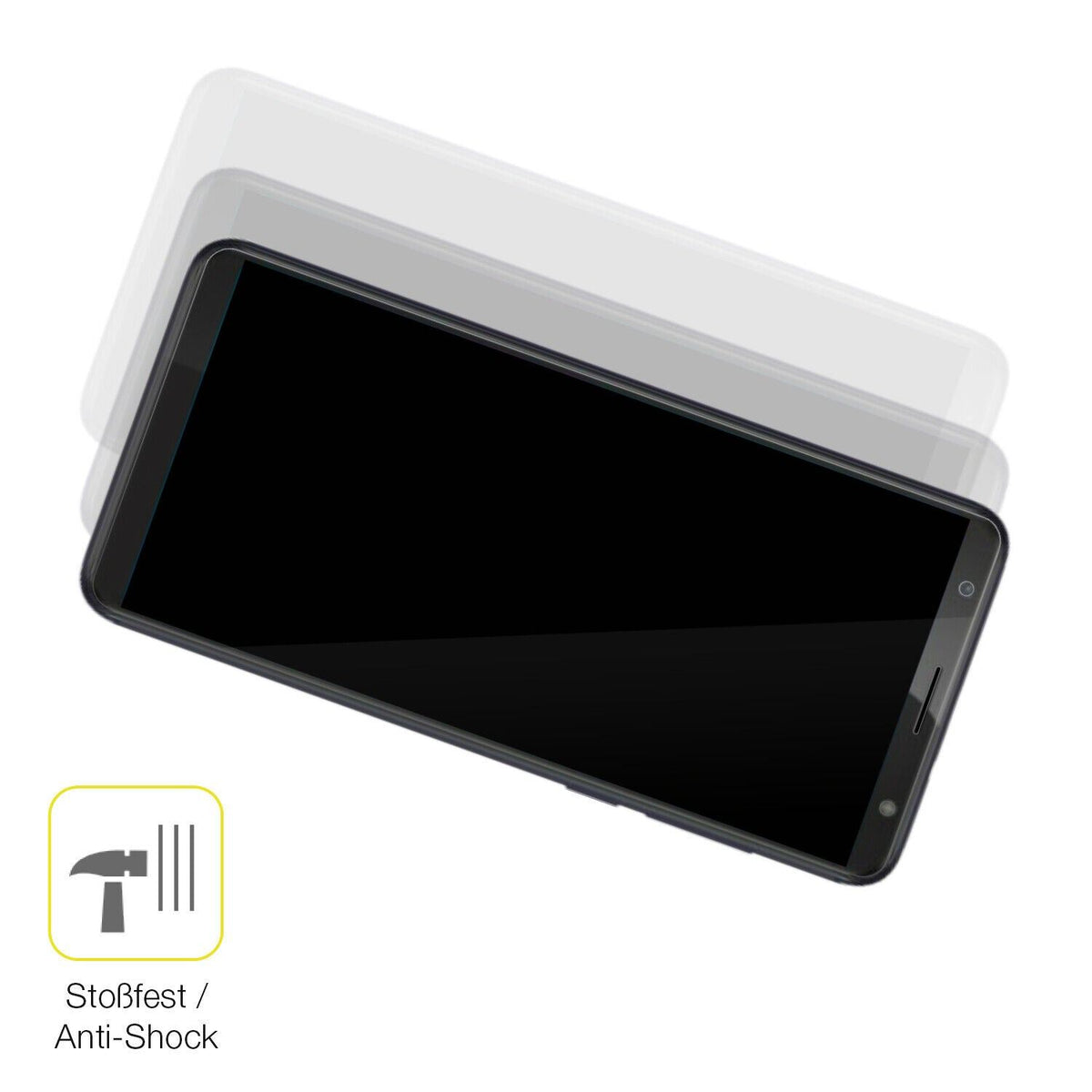 1x 3D Full Cover Schutzfolie für WALTON Primo NH4