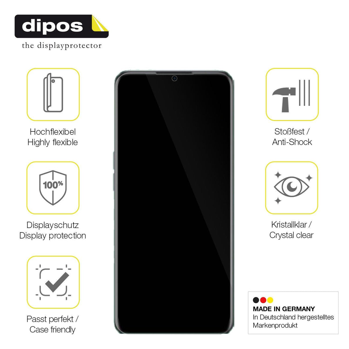 1x 3D Full Cover Schutzfolie für Realme V23i